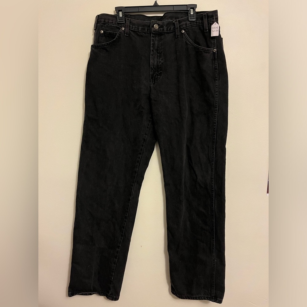 Dickies straight fix black jeans, size 36x34